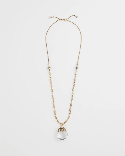 Chico's Women | Owl Pendant Necklace GOLD