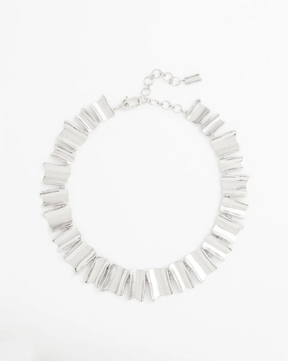 Chico's Women | Silver Wave Collar Necklace SILVER