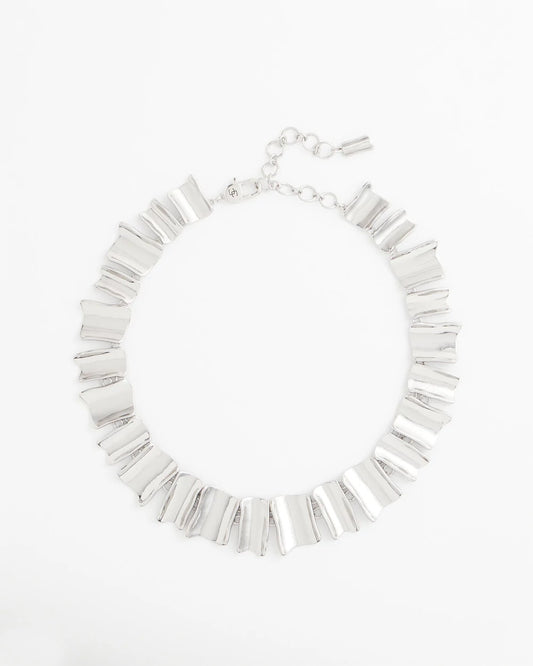 Chico's Women | Silver Wave Collar Necklace SILVER