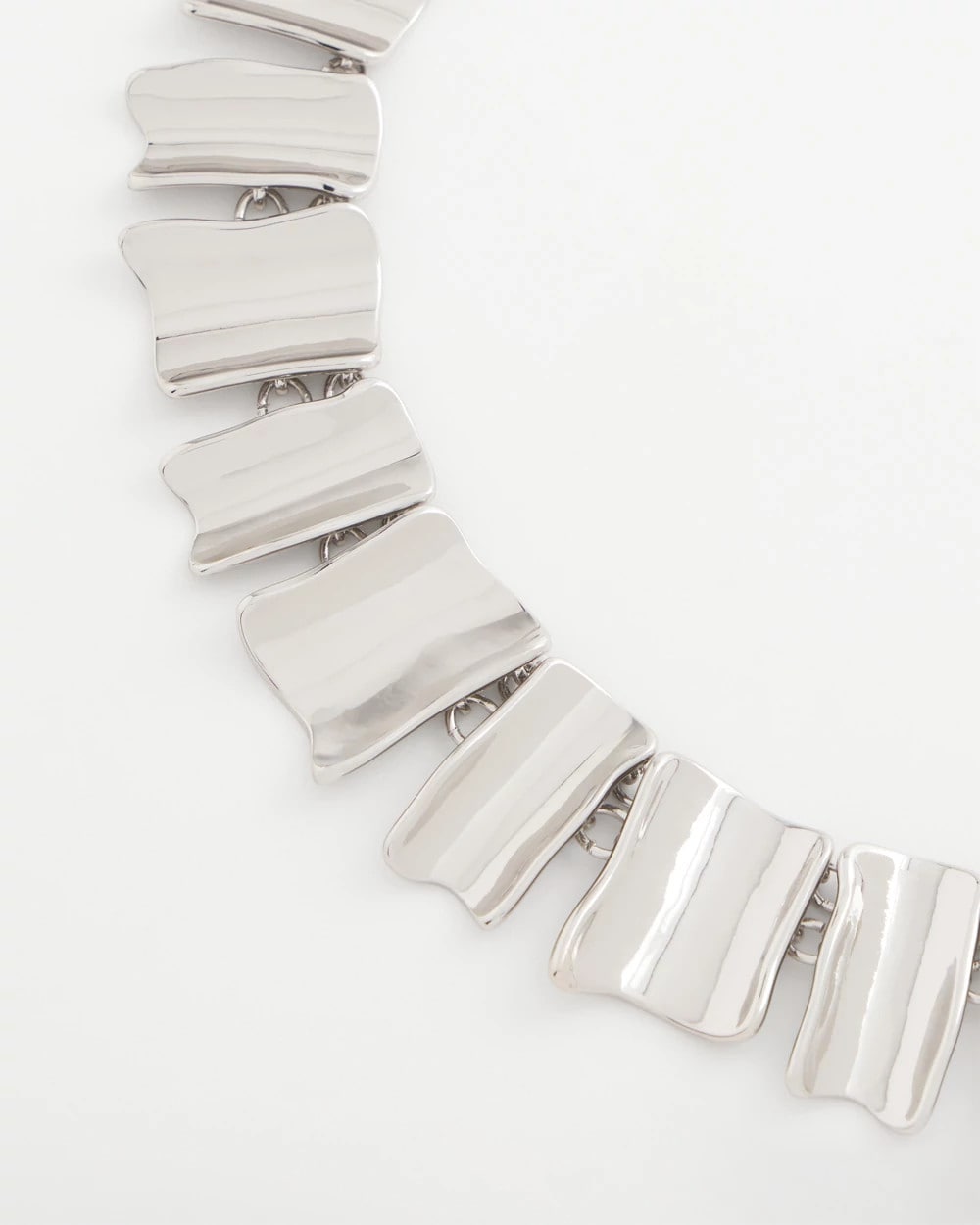 Chico's Women | Silver Wave Collar Necklace SILVER
