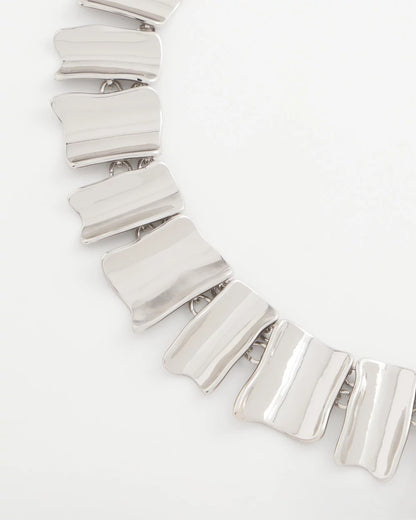Chico's Women | Silver Wave Collar Necklace SILVER