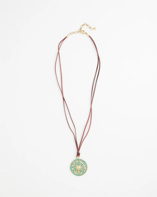 Chico's Women | Sundial Medallion Pendant TURQUOISE