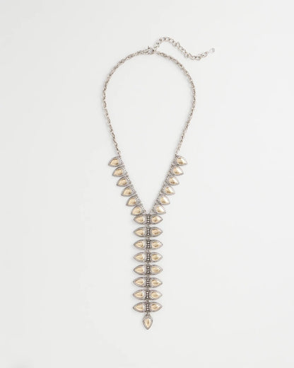 Chico's Women | Vertical Pear Shaped Y-Drop Necklace MIXED METALS