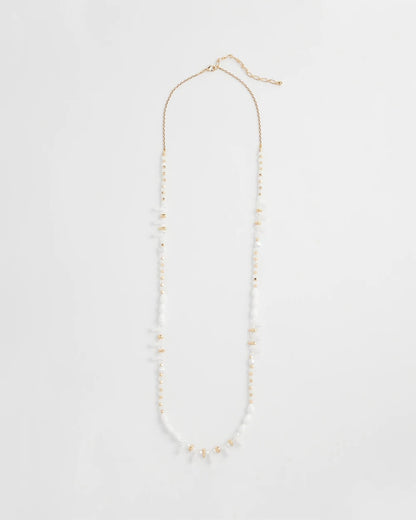 Chico's Women | White Beaded Single Strand Necklace WHITE