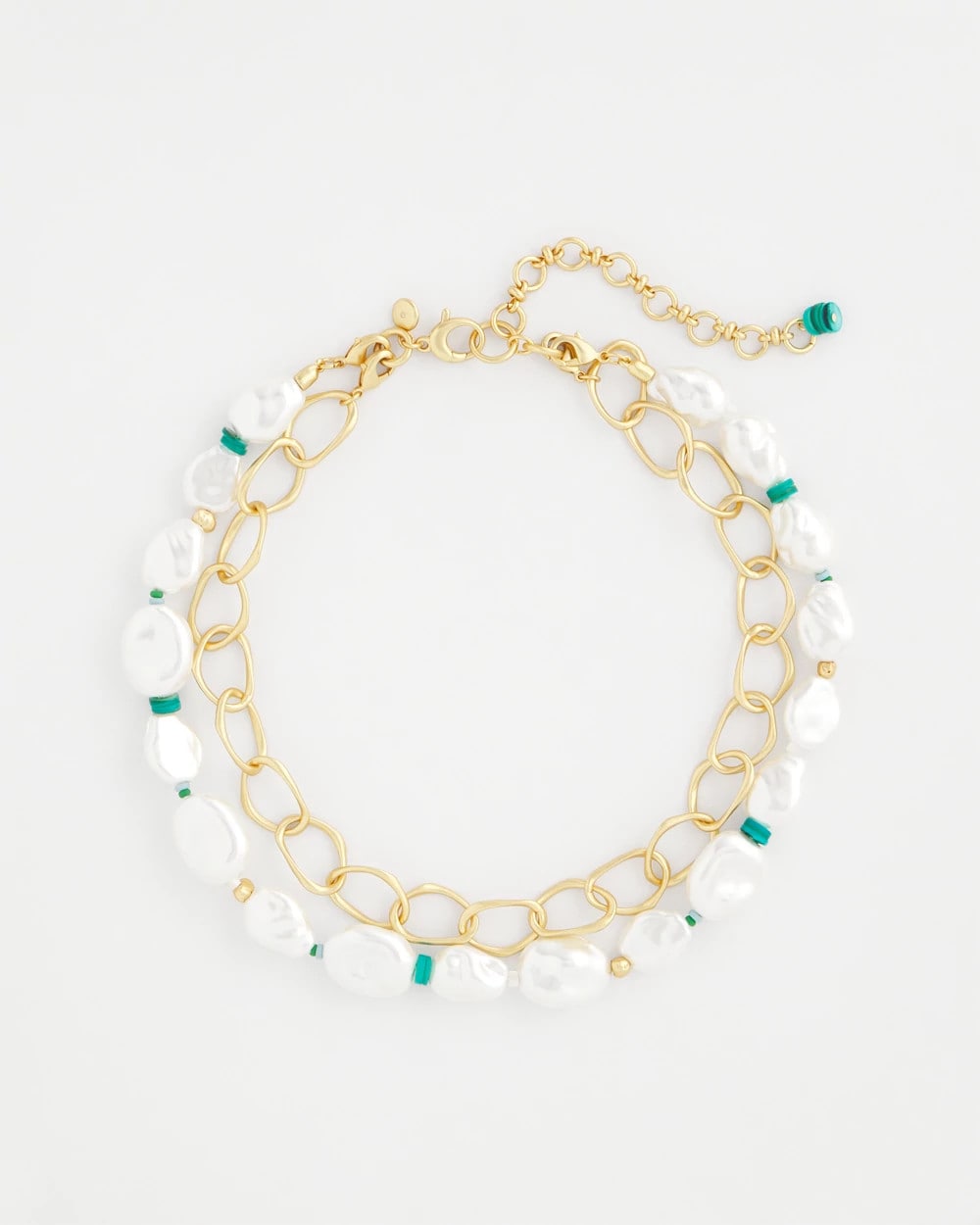 Chico's Women | Pearlescent Goldtone Collar Necklace PEARL