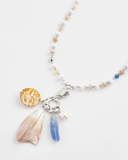 Chico's Women | Seashell Beaded Pendant Necklace MULTI