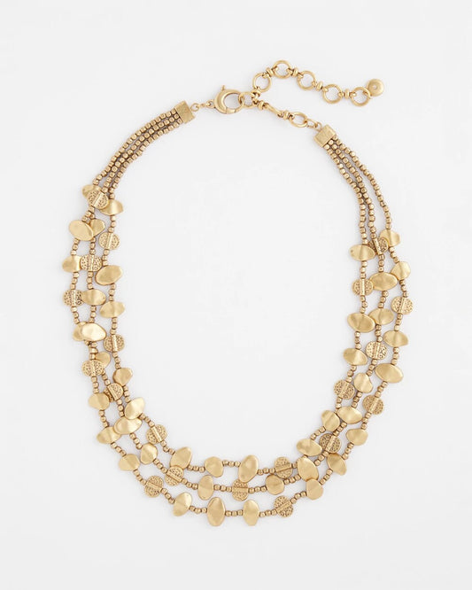 Chico's Women | Goldtone Nugget Collar Necklace GOLD