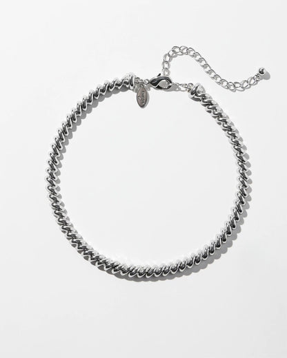 Chico's Women | Silver Tone Twist Collar Necklace SILVER