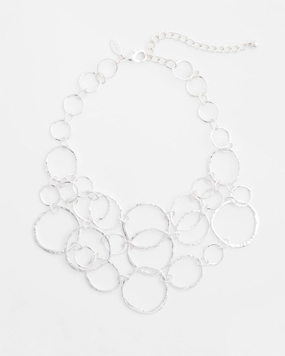 Chico's Women | Short Silvertone Multi-Strand Link Necklace SILVER