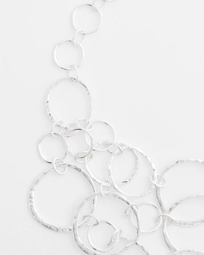 Chico's Women | Short Silvertone Multi-Strand Link Necklace SILVER