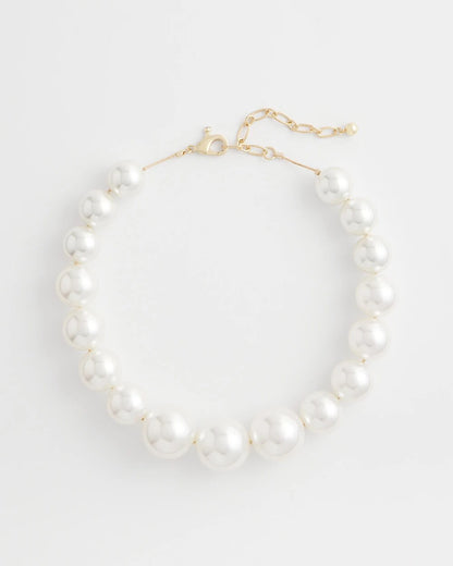Chico's Women | Large Pearl Collar Necklace PEARL
