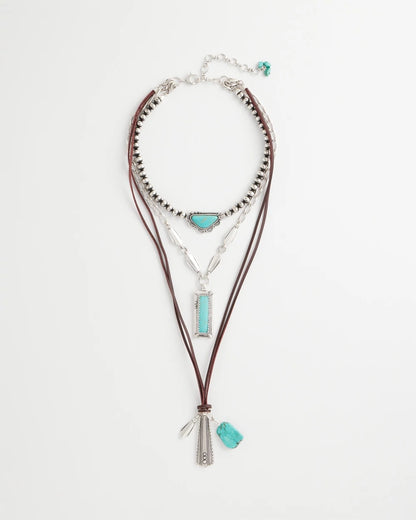 Chico's Women | Convertible Turquoise & Charms Motif Necklace TURQUOISE