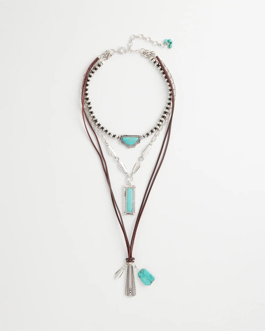 Chico's Women | Convertible Turquoise & Charms Motif Necklace TURQUOISE