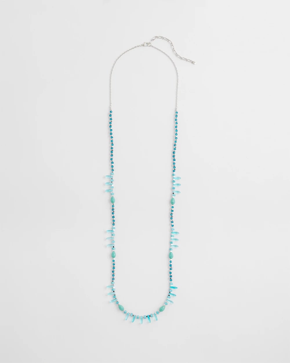 Chico's Women | Teal Beaded Single Strand Necklace TURQUOISE