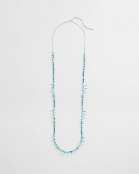 Chico's Women | Teal Beaded Single Strand Necklace TURQUOISE