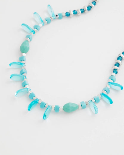 Chico's Women | Teal Beaded Single Strand Necklace TURQUOISE