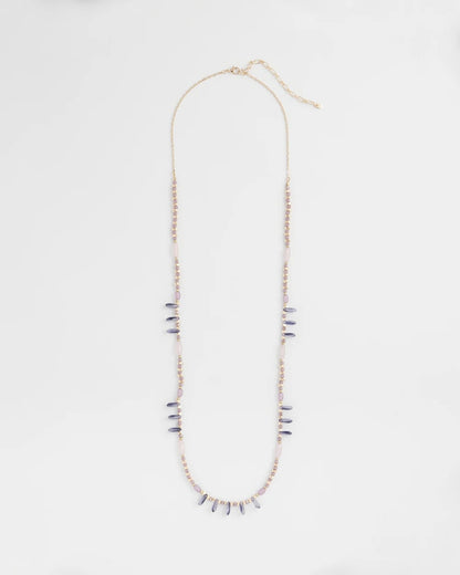 Chico's Women | Purple Beaded Single Strand Necklace PURPLE