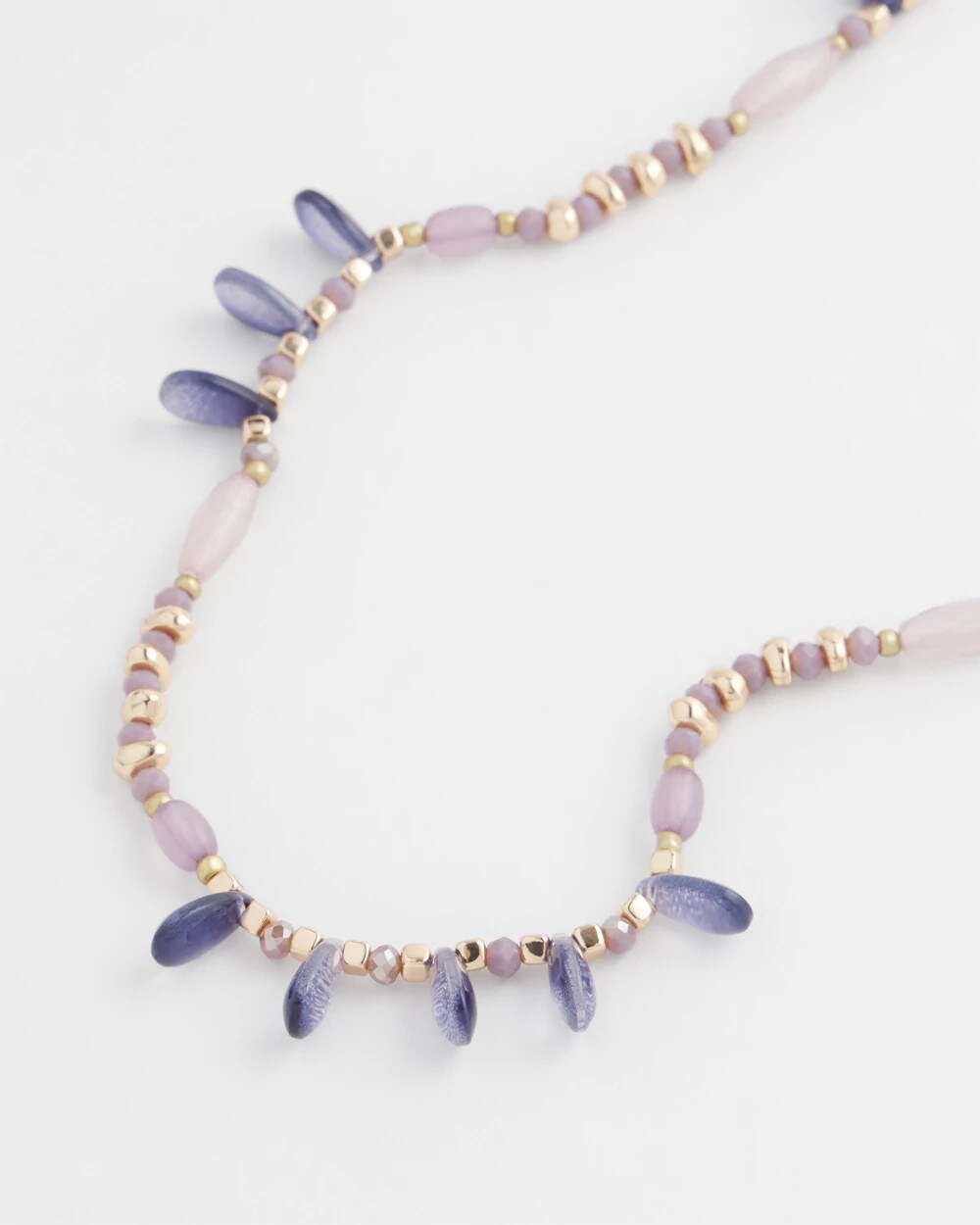 Chico's Women | Purple Beaded Single Strand Necklace PURPLE