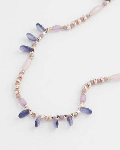 Chico's Women | Purple Beaded Single Strand Necklace PURPLE