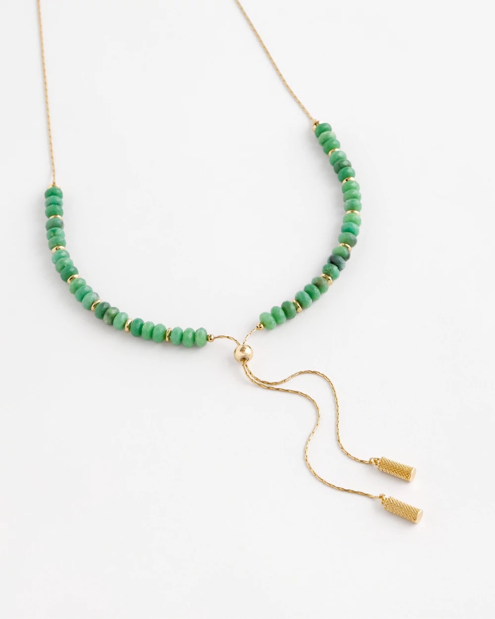 Chico's Women | Convertible Beaded Lariat Y-Necklace GREEN