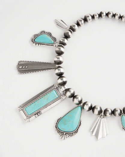 Chico's Women | Chico's Originals Turquoise & Charms Motif Collar Necklace