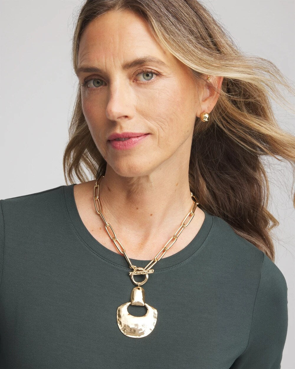 Chico's Women | Goldtone Toggle Pendant Necklace GOLD
