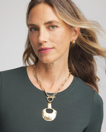 Chico's Women | Goldtone Toggle Pendant Necklace GOLD