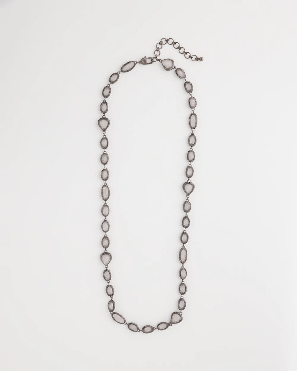 Chico's Women | Frosted Quartz Single Strand Necklace NEUTRAL