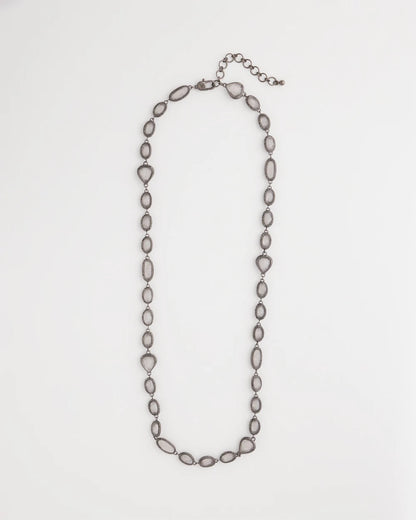 Chico's Women | Frosted Quartz Single Strand Necklace NEUTRAL