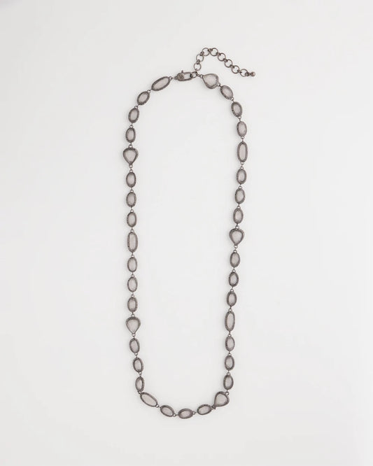 Chico's Women | Frosted Quartz Single Strand Necklace NEUTRAL