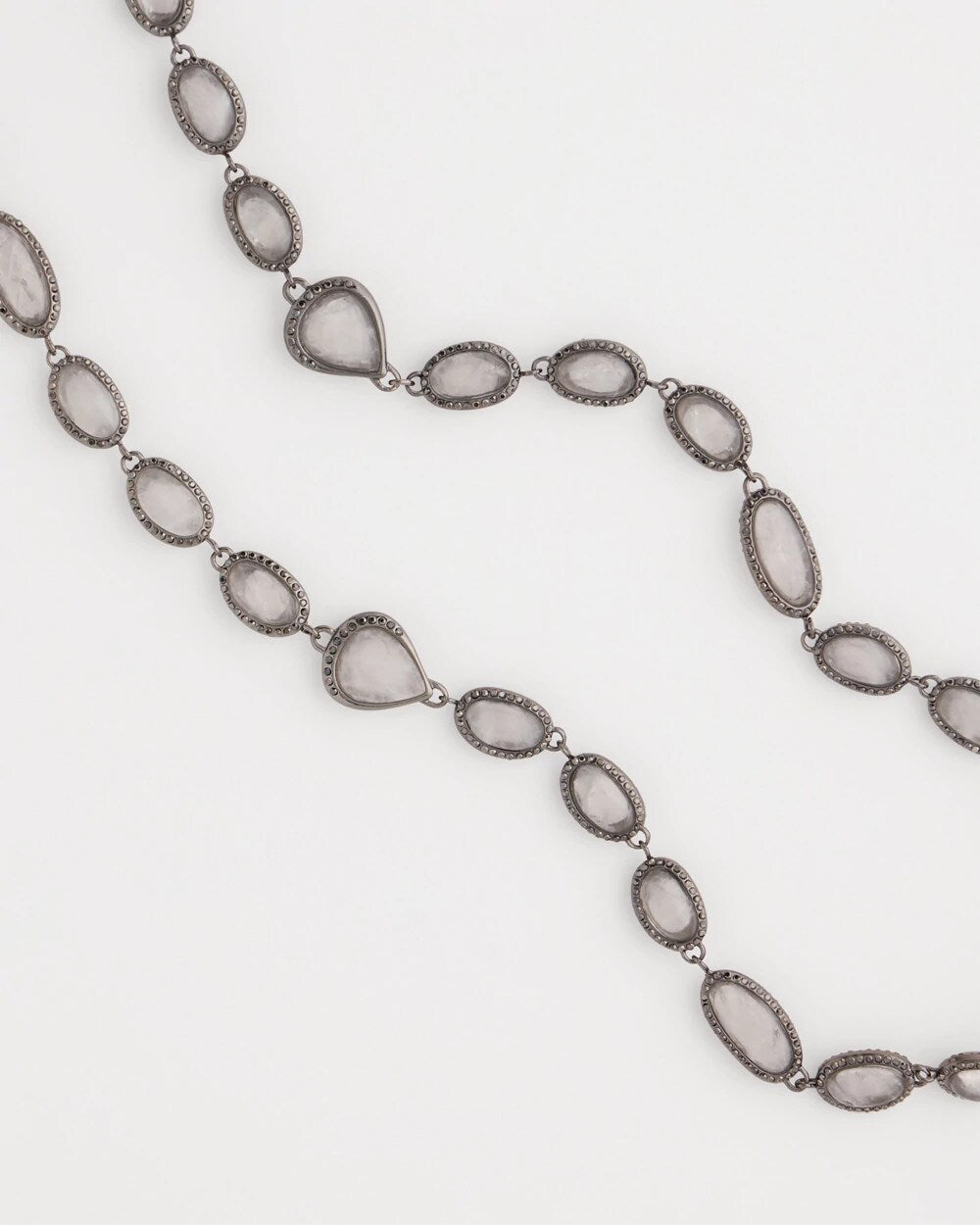 Chico's Women | Frosted Quartz Single Strand Necklace NEUTRAL