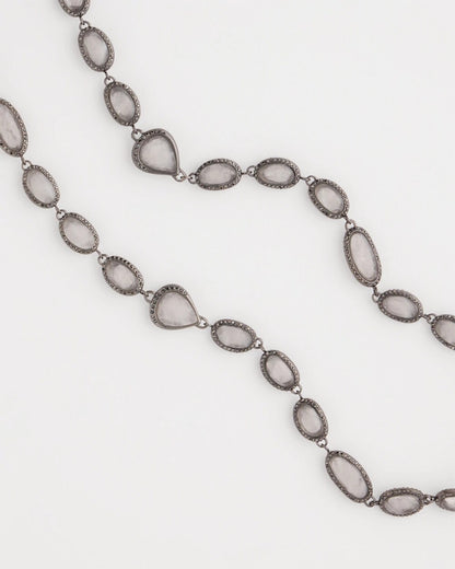 Chico's Women | Frosted Quartz Single Strand Necklace NEUTRAL