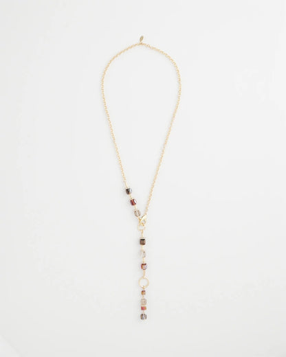 Chico's Women | Art Deco Geo Glass Bead Y-Necklace