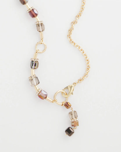 Chico's Women | Art Deco Geo Glass Bead Y-Necklace