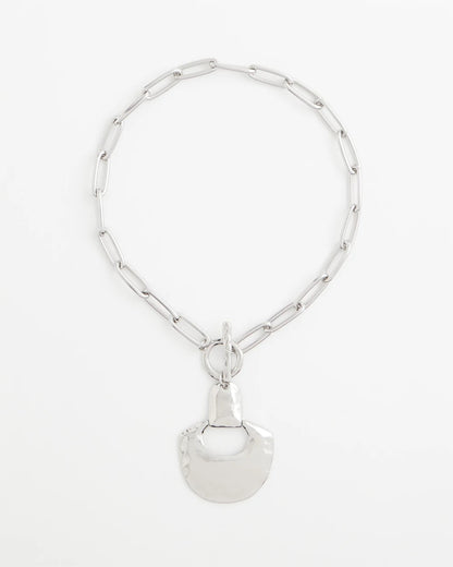 Chico's Women | Silvertone Toggle Pendant Necklace SILVER