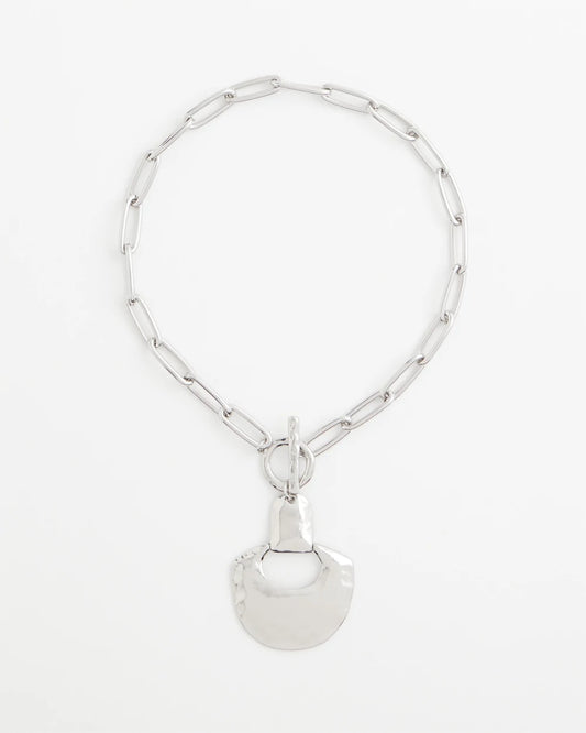 Chico's Women | Silvertone Toggle Pendant Necklace SILVER