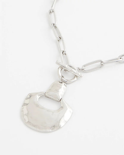 Chico's Women | Silvertone Toggle Pendant Necklace SILVER