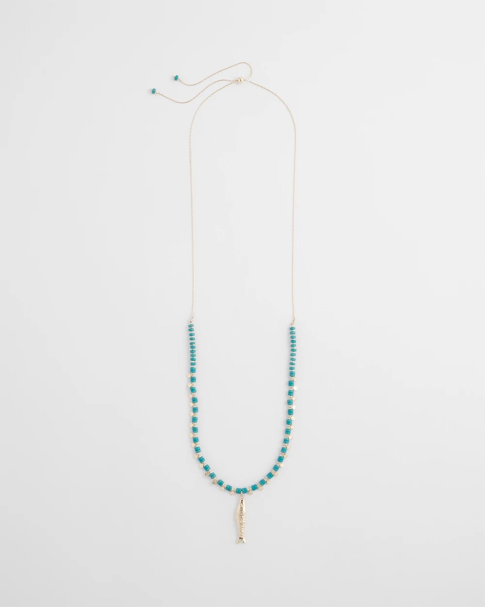 Chico's Women | Turquoise Bead Necklace BLUE