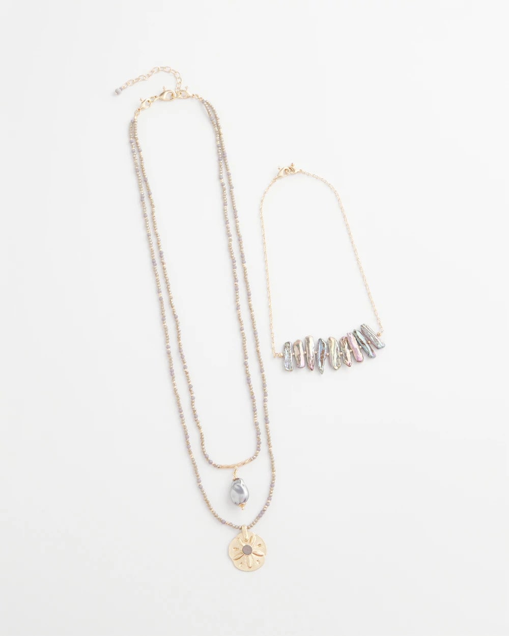 Chico's Women | Convertible Abalone Pendant Necklace NEUTRAL