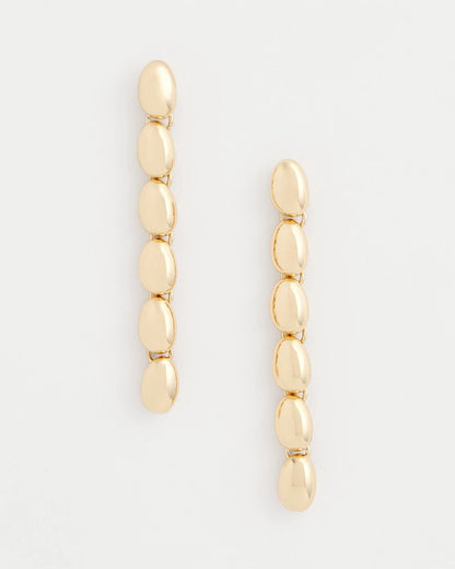 Chico's Women | Gold Linear Beaded Earrings GOLD