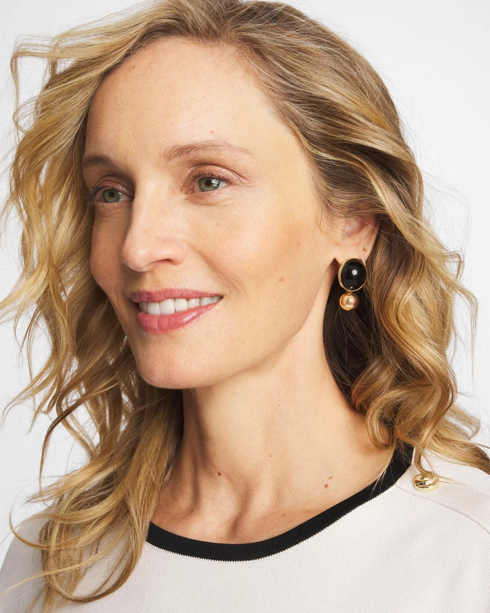 Chico's Women | Black Sphere Drop Earrings BLACK