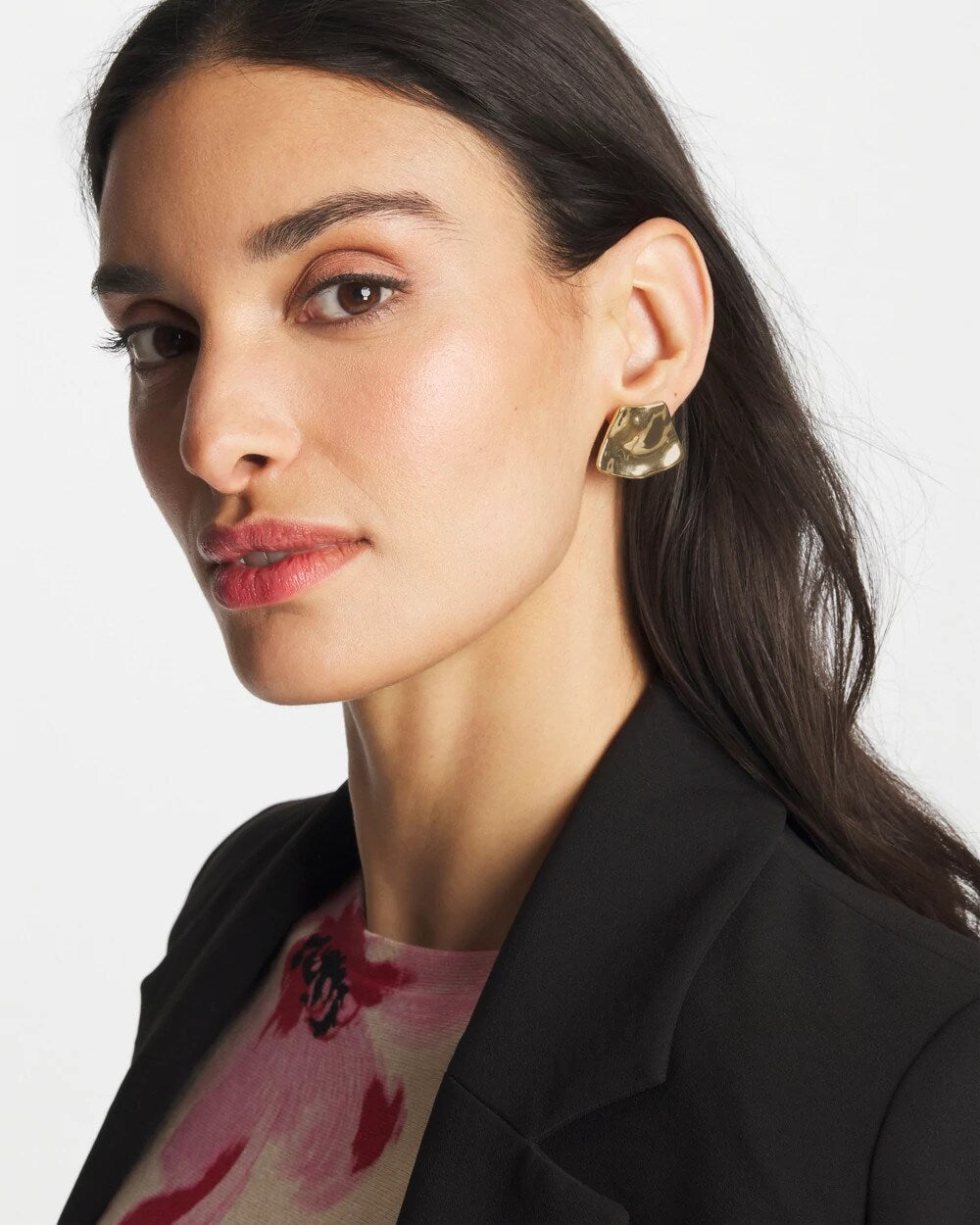 Chico's Women | Gold Fan Clip On Earrings GOLD