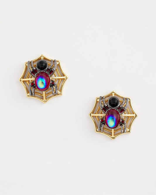 Chico's Women | Spider Web Glitz Earrings ORANGE