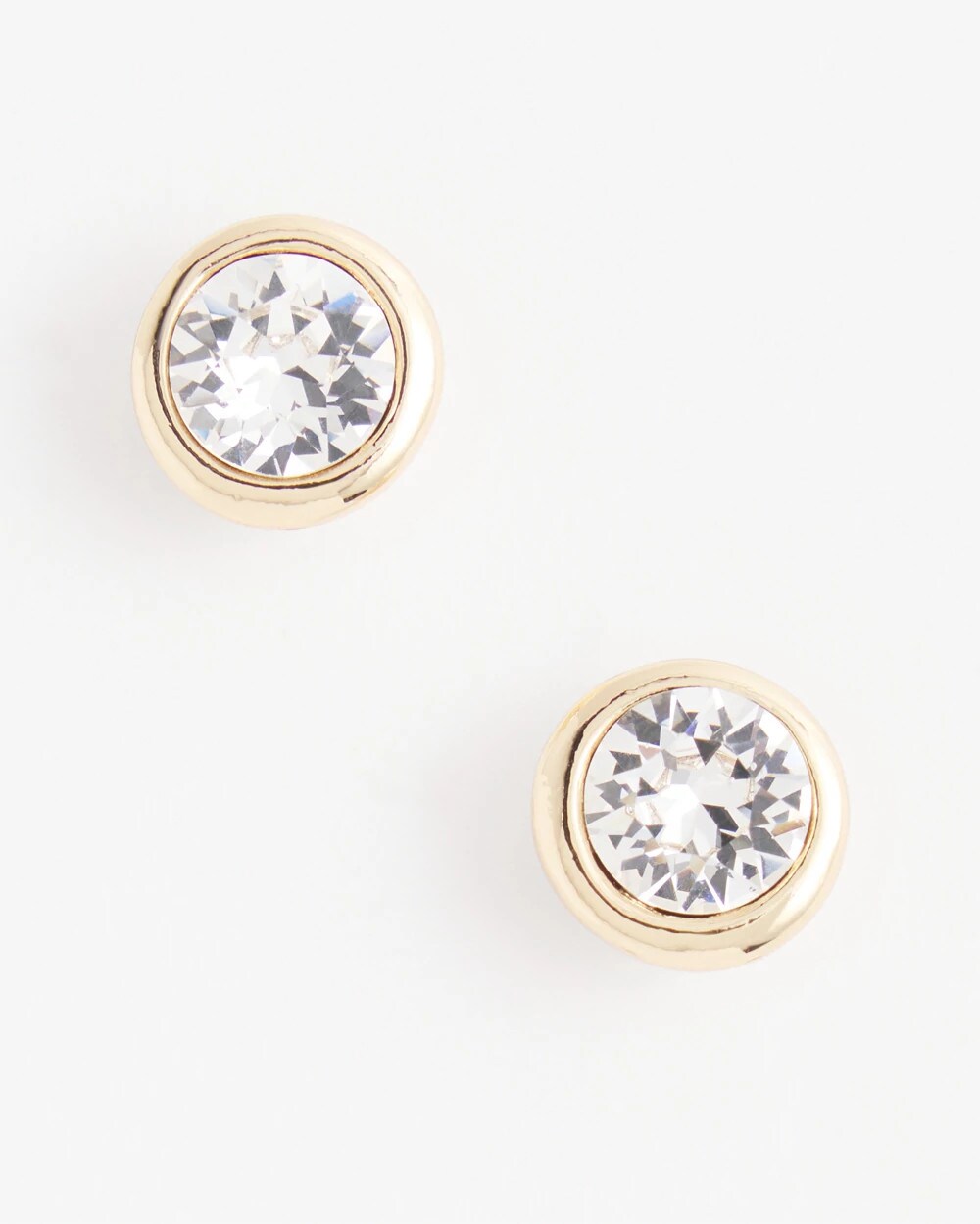 Chico's Women | Gold Tone Crystal Stud Earrings GOLD