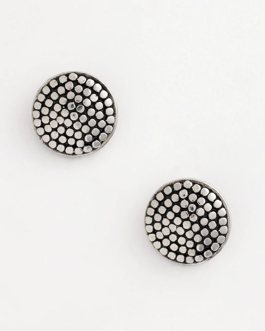 Chico's Women | No Droop® Round Silvertone Stud Earrings SILVER