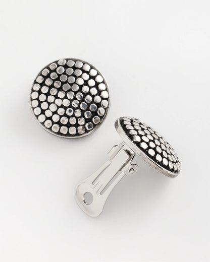 Chico's Women | No Droop® Round Silvertone Stud Earrings SILVER