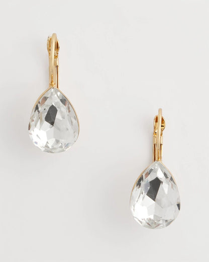 Chico's Women | Crystal Gem Teardrop Earrings CRYSTAL