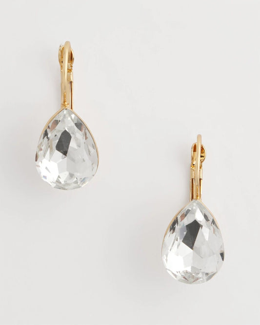 Chico's Women | Crystal Gem Teardrop Earrings CRYSTAL