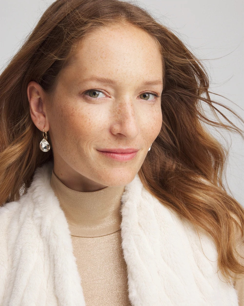 Chico's Women | Crystal Gem Teardrop Earrings CRYSTAL