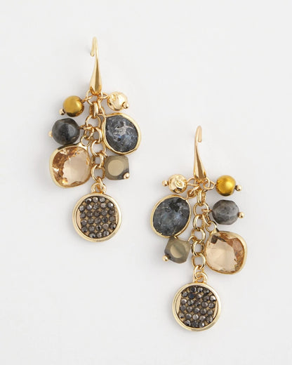 Chico's Women | Galaxy Cluster Drop Earrings NEUTRAL